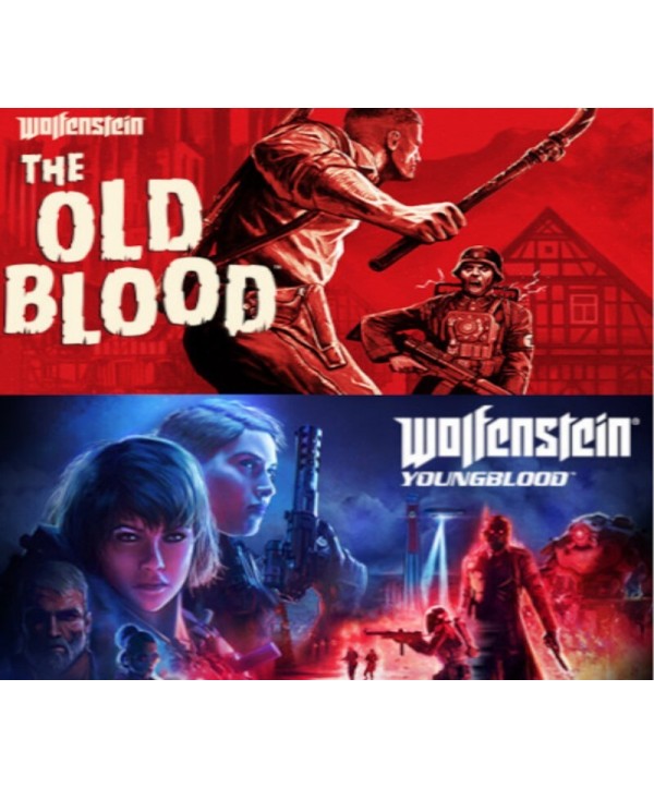 Wolfenstein: Old Blood + Wolfenstein: Youngblood PS4 PlayStation 4 Key OTHER